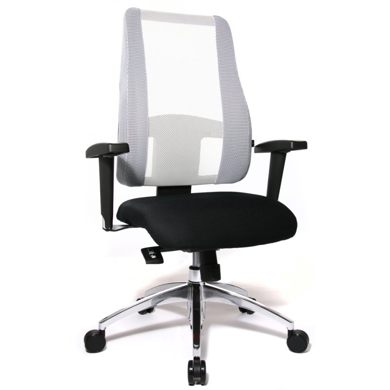 Topstar bureaustoel Lady Sitness Deluxe, zwart/wit, draaibaar